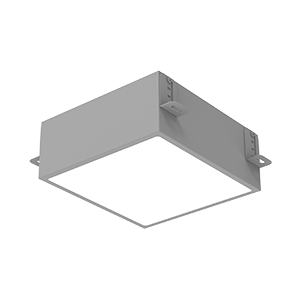 Светодиодный светильник VARTON DL-Grill CRI90 для потолка Грильято 200х200 мм с шириной ламели 10 мм встраиваемый 20 Вт 4000 К 186х186х75 мм RAL7045 серый муар